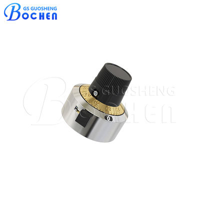 Gold Turn Counting Dial Metal Potentiometer Dial Knob For Wirewound Potentiometer H-23-6A